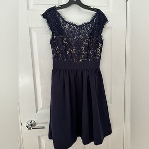Eliza J dress size 6 navy blue
